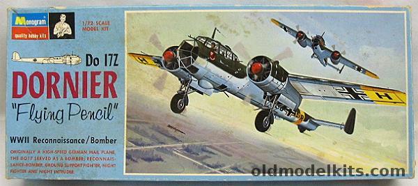 Monogram 1/72 Dornier Do-17 - Blue Box Issue, PA214-150 plastic model kit